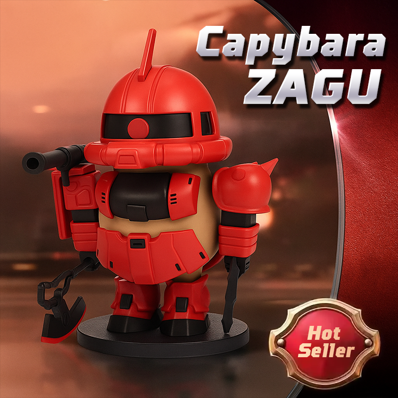 3D Printing Capybara Zagu Magnetic Equipment Toy Set