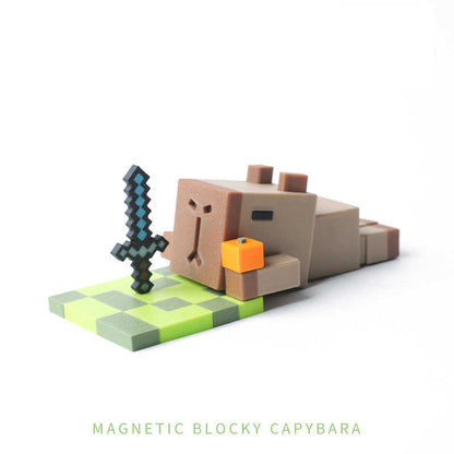 3D Pringting Magnetic Blocky Capybara